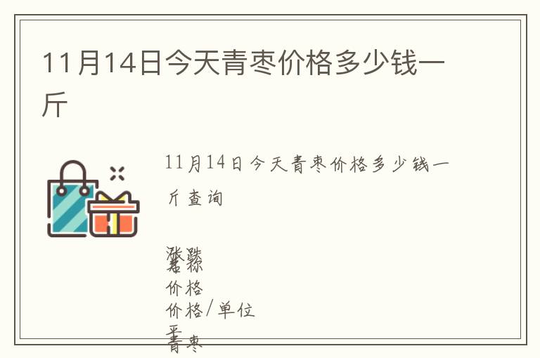 11月14日今天青棗價格多少錢一斤