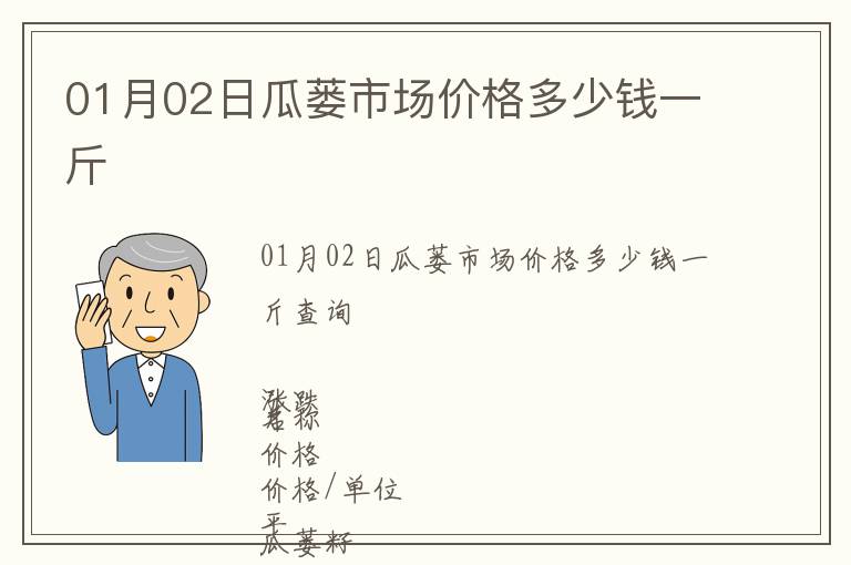 01月02日瓜蔞市場價格多少錢一斤