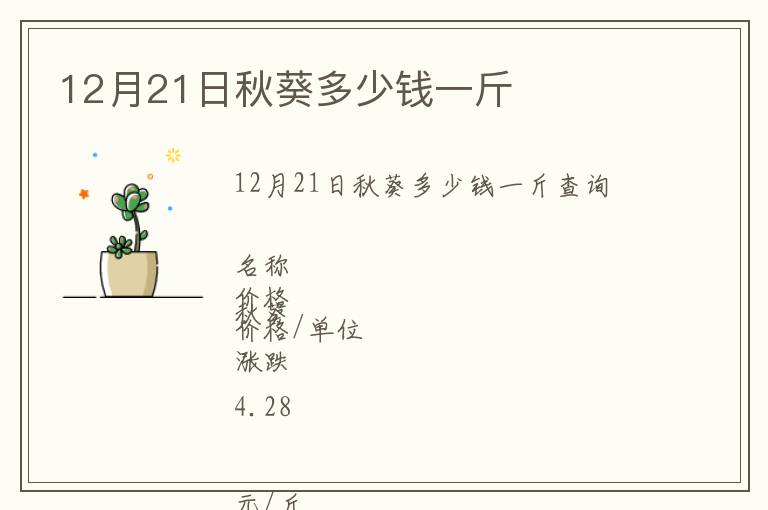 12月21日秋葵多少錢一斤