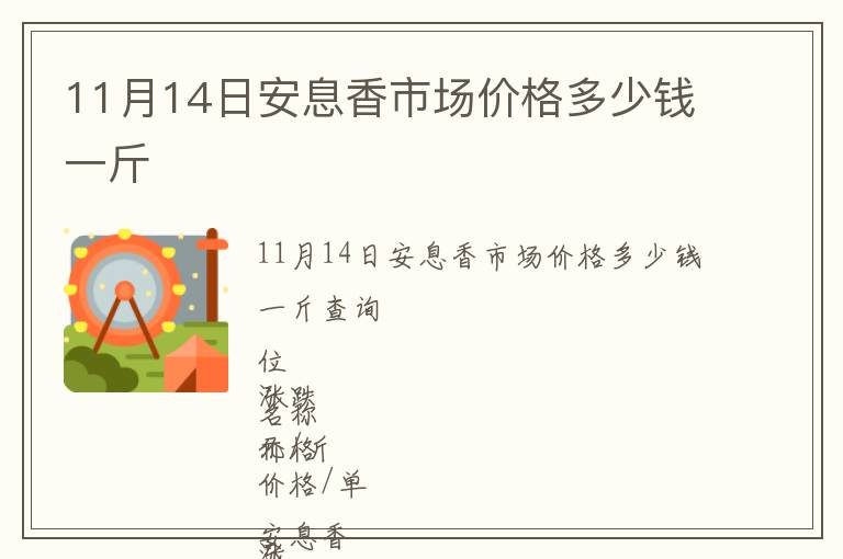 11月14日安息香市場價(jià)格多少錢一斤