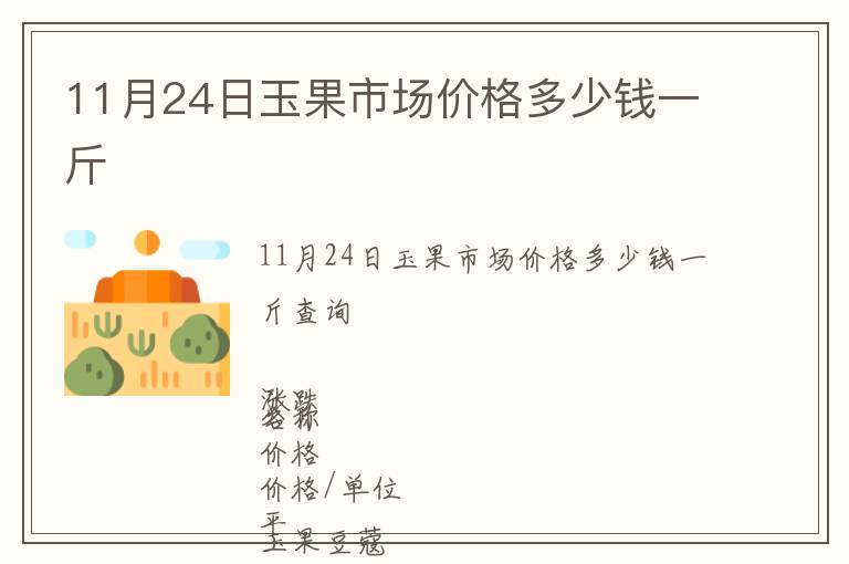 11月24日玉果市場價(jià)格多少錢一斤