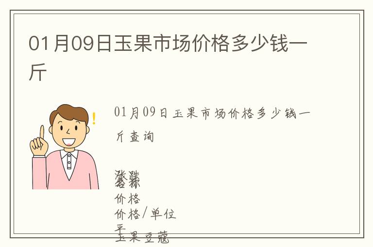 01月09日玉果市場(chǎng)價(jià)格多少錢一斤