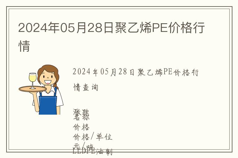 2024年05月28日聚乙烯PE價格行情