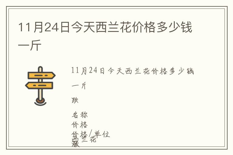 11月24日今天西蘭花價(jià)格多少錢一斤