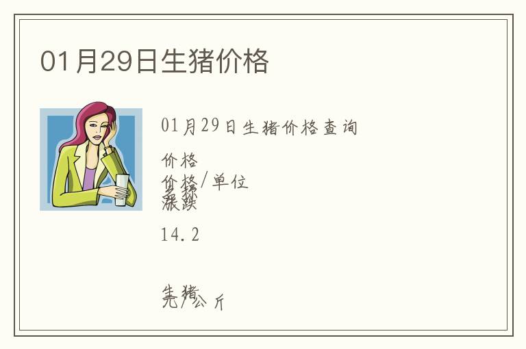 01月29日生豬價(jià)格
