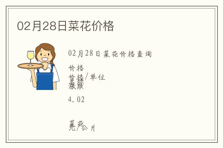 02月28日菜花價格