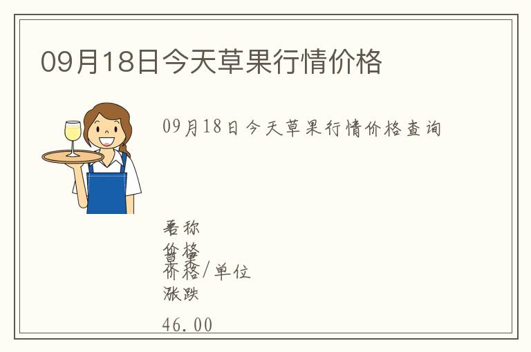 09月18日今天草果行情價(jià)格