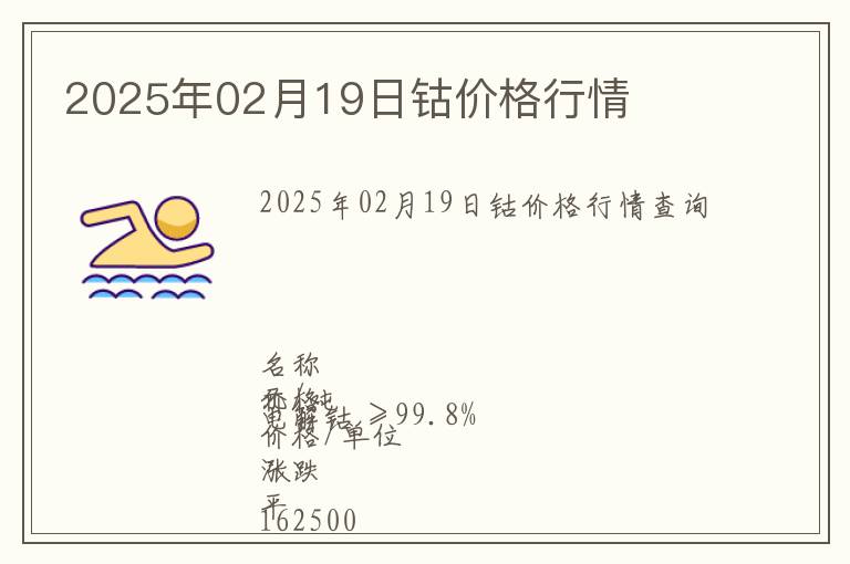 2025年02月19日鈷價格行情